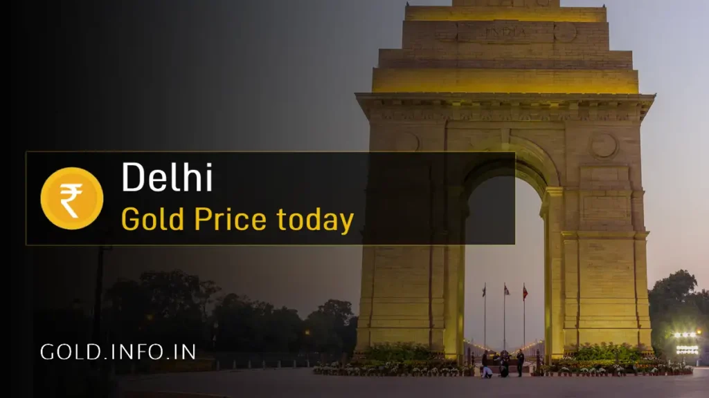 Today's Gold rate in Delhi